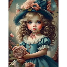 Load image into Gallery viewer, Life of Pets Girl-Full Round Diamond Painting-30x40cm
