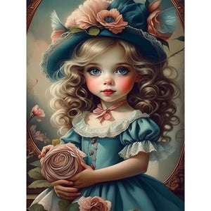Life of Pets Girl-Full Round Diamond Painting-30x40cm