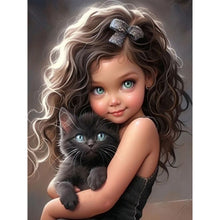 Load image into Gallery viewer, Life of Pets Girl-Full Round Diamond Painting-30x40cm
