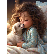 Load image into Gallery viewer, Life of Pets Girl-Full Round Diamond Painting-30x40cm
