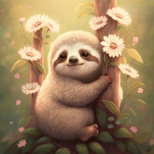 Load image into Gallery viewer, Sloth-Full Round Diamond Painting-30x30cm

