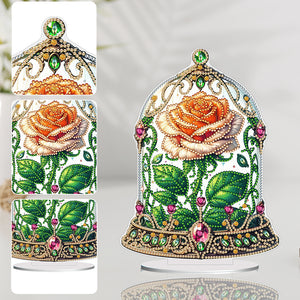 Rose Crystal Box-Single Side Drill-Acrylic Diamond Desktop Ornament