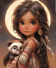 Load image into Gallery viewer, African American Girl-Full Round/Square Diamond Painting-30x40cm/40x50cm/50x70cm
