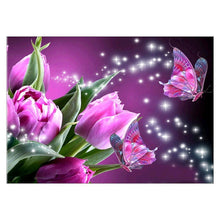 Load image into Gallery viewer, Butterfly Flower - Full Drill Diamond Painting
