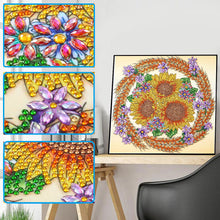 Load image into Gallery viewer, Sunflower-Special Shaped Crystal Diamond Painting-30*30cm
