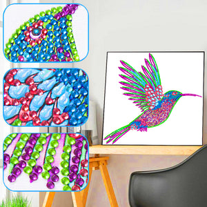 Hummingbird-Special Shaped Crystal Diamond Painting-30*30cm