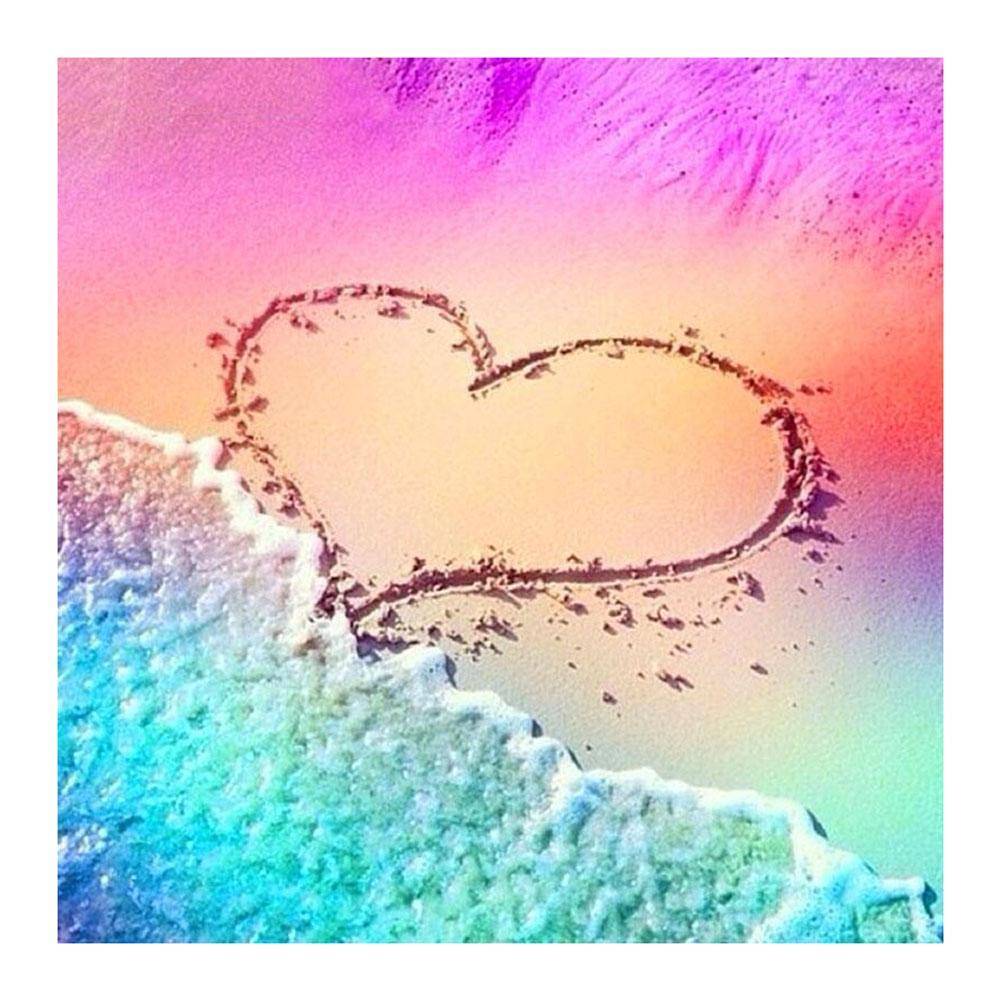 Beach Heart - Full Drill Diamond Painting