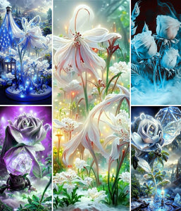 Dream Flower-Full Drill Diamond Painting-40x70cm