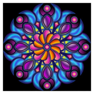 Geometric Flower - Full Drill Diamond Painting