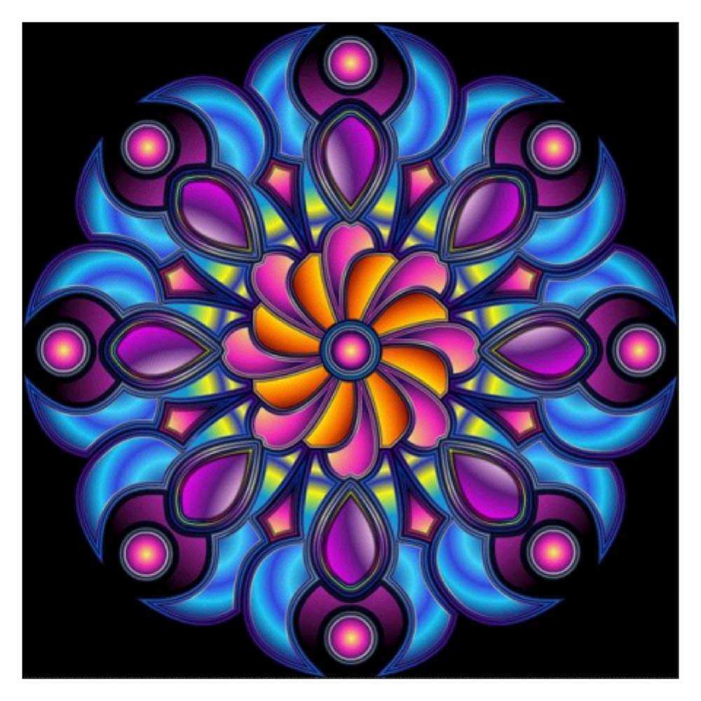 Geometric Flower - Full Drill Diamond Painting