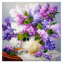 Load image into Gallery viewer, Lavender Vase - Full Drill Diamond Painting

