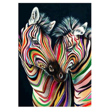 Load image into Gallery viewer, Colourful Zebras - Full Drill Diamond Painting
