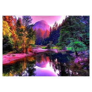 River Scenery - Full Drill Diamond Painting