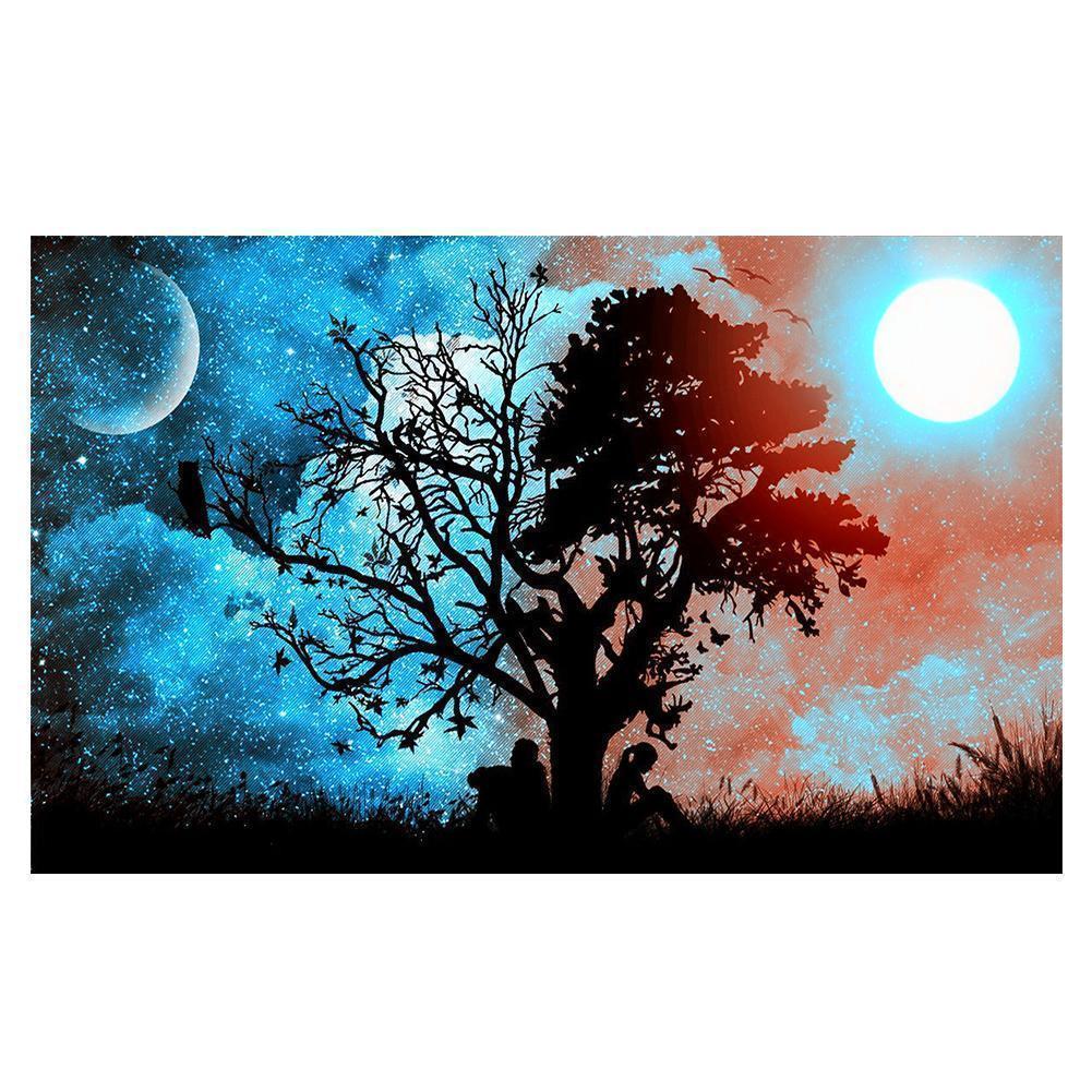 Moonlight Tree - Full Drill Diamond Painting - 30x45cm