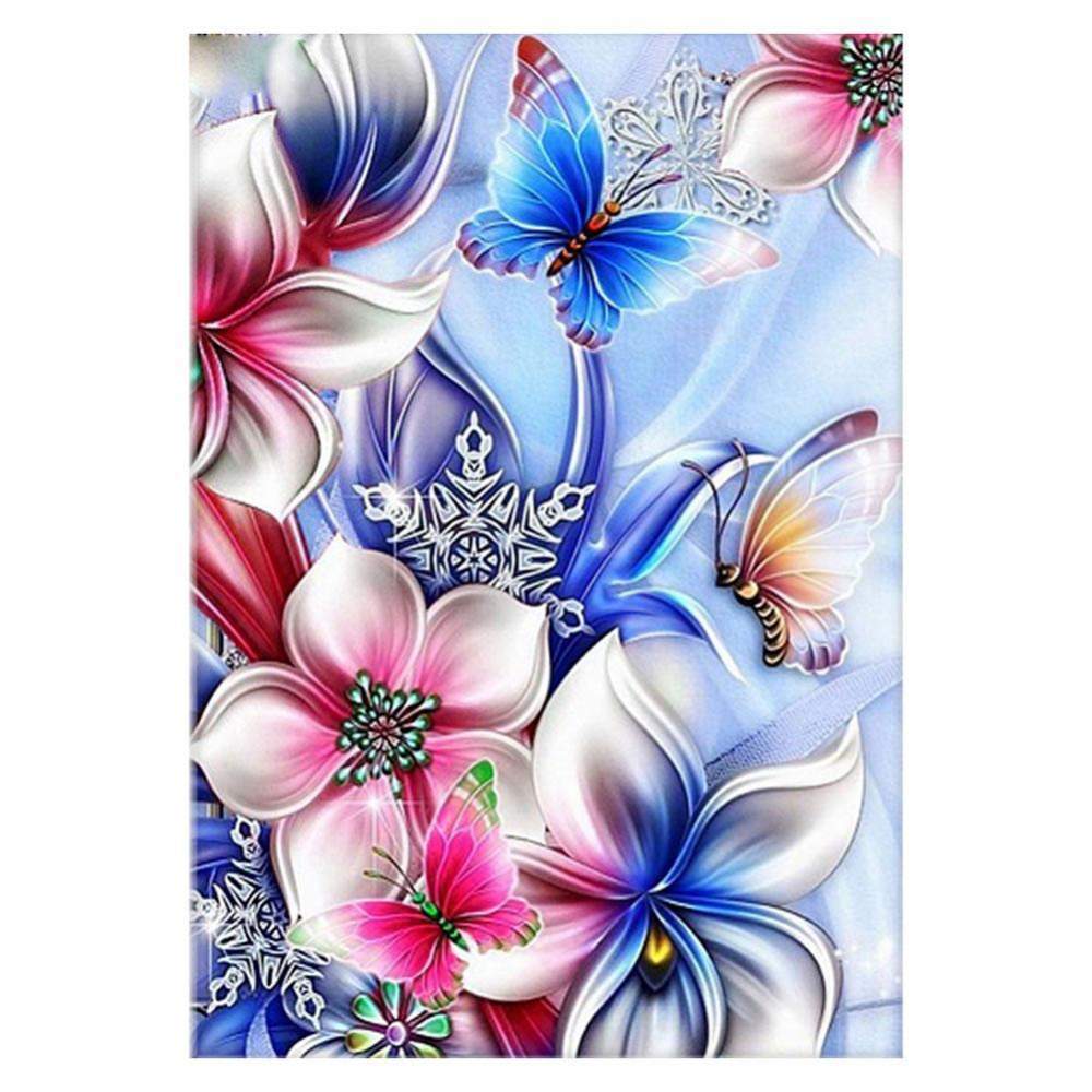 Flower Butterfly - Full Drill Diamond Painting