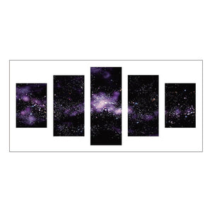5-pictures Dreamy Starry - Full Drill Diamond Painting - 95x45cm