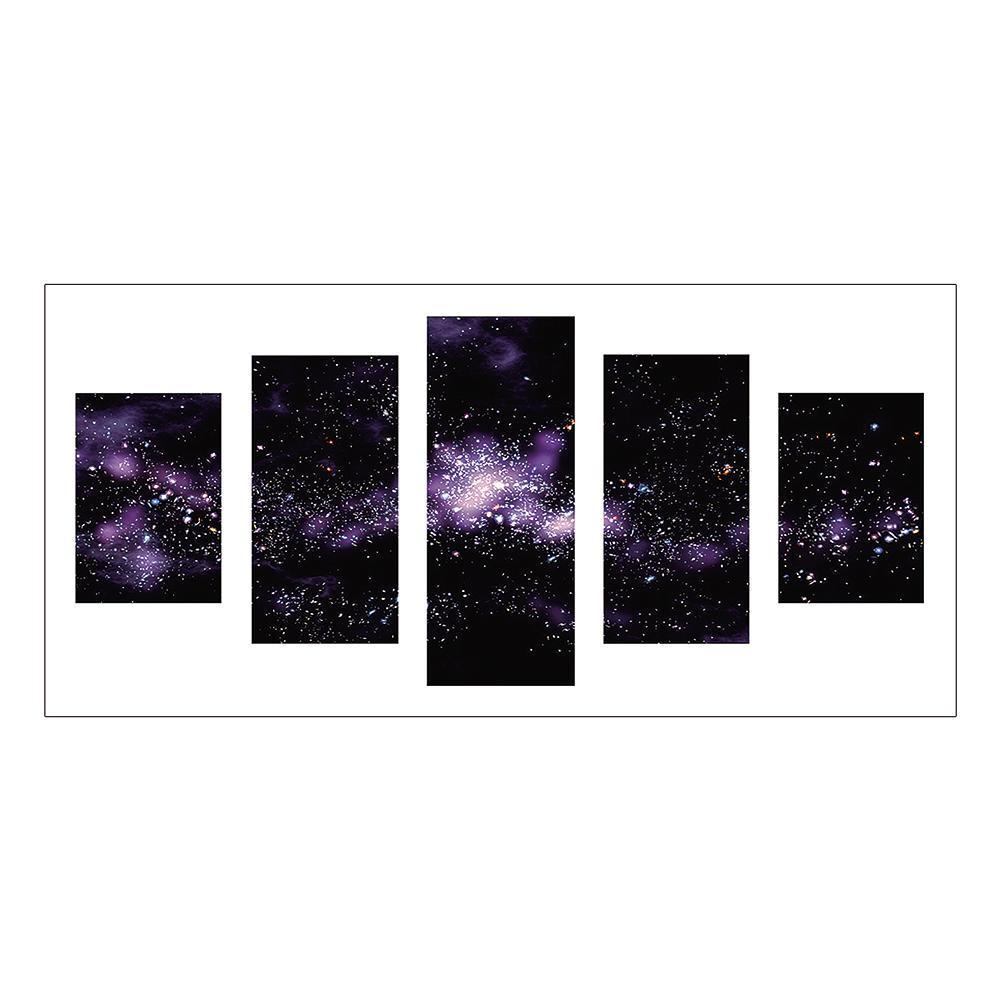 5-pictures Dreamy Starry - Full Drill Diamond Painting - 95x45cm