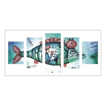 Load image into Gallery viewer, 5-pictures Fish - Full Drill Diamond Painting - 95x45cm
