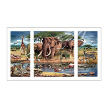 Load image into Gallery viewer, 3-pictures Animal Family - Full Drill Diamond Painting - 80x45cm
