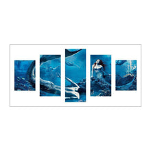 Load image into Gallery viewer, 5-pictures Mermaid - Full Drill Diamond Painting - 95x45cm
