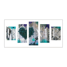 Load image into Gallery viewer, 5-pictures LOVE HOME - Full Drill Diamond Painting - 95x45cm
