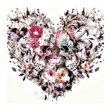 Load image into Gallery viewer, Heart Skull - Full Drill Diamond Painting
