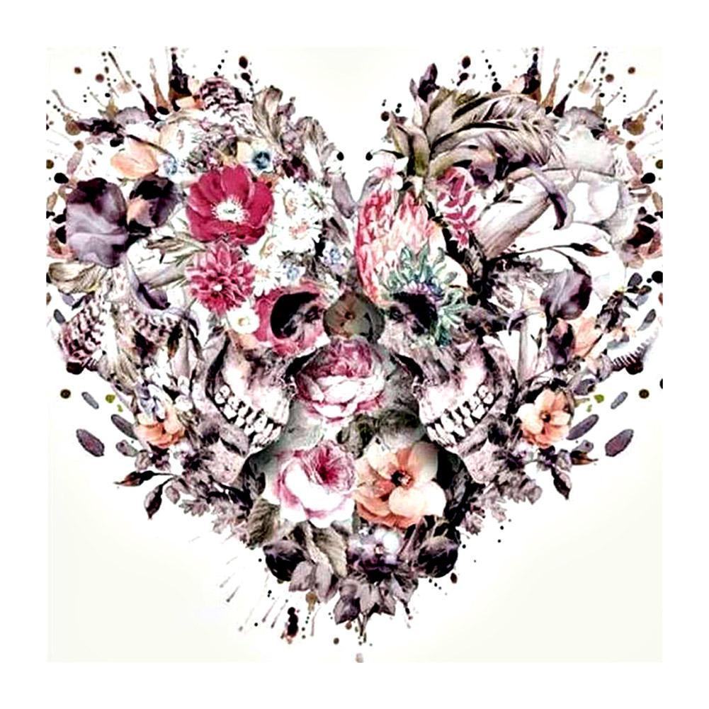 Heart Skull - Full Drill Diamond Painting