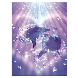 Dolphin Lovers - Full Drill Diamond Painting