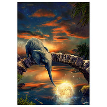 Load image into Gallery viewer, Lake Elephant - Full Drill Diamond Painting
