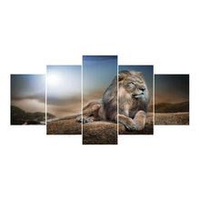 Load image into Gallery viewer, 5-pictures Lion - Full Drill Diamond Painting - 95x45cm
