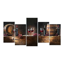 Load image into Gallery viewer, 5-pictures Red Wine - Full Drill Diamond Painting - 95x45cm
