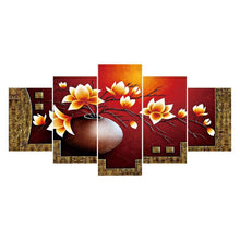 Load image into Gallery viewer, 5-pictures Vase - Full Drill Diamond Painting - 95x45cm
