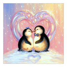 Load image into Gallery viewer, 2 Penguins - Full Drill Diamond Painting
