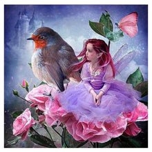Load image into Gallery viewer, Girl Bird - Full Drill Diamond Painting

