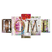 Load image into Gallery viewer, 5-pictures HOME - Full Drill Diamond Painting - 95x45cm
