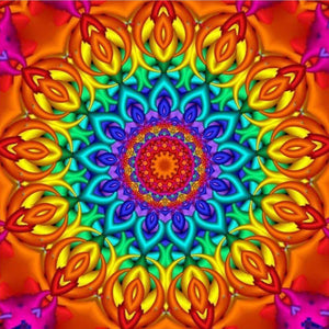 Retro Flower - Full Drill Diamond Painting