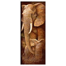 Load image into Gallery viewer, Elephant - Full Drill Diamond Painting - 25x55cm
