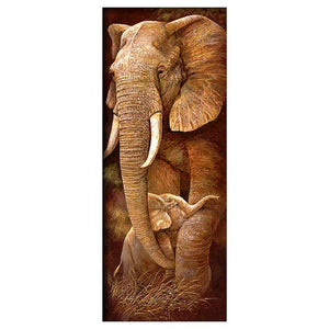 Elephant - Full Drill Diamond Painting - 25x55cm