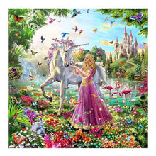 Load image into Gallery viewer, Beauty and Unicorn - Full Drill Diamond Painting
