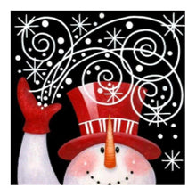 Load image into Gallery viewer, Christmas Snowman - Full Drill Diamond Painting
