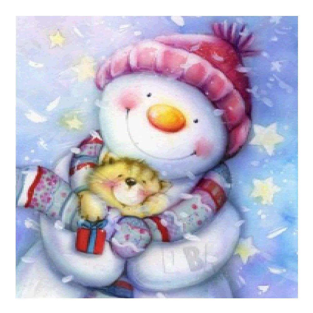 Christmas Snowman - Full Drill Diamond Painting
