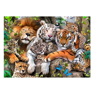 Tiger Lion - Full Drill Diamond Painting