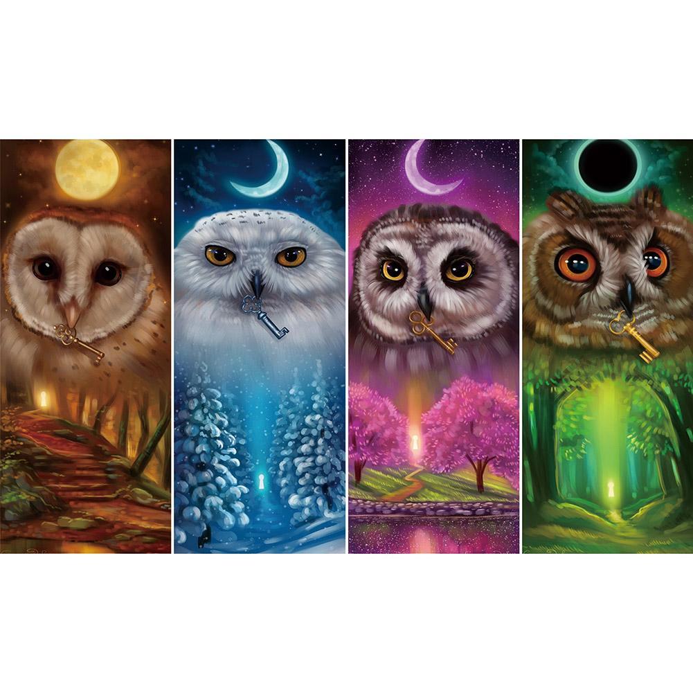 4-pictures 4 Seasons Eagle  - Full Drill Diamond Painting - 80x45cm