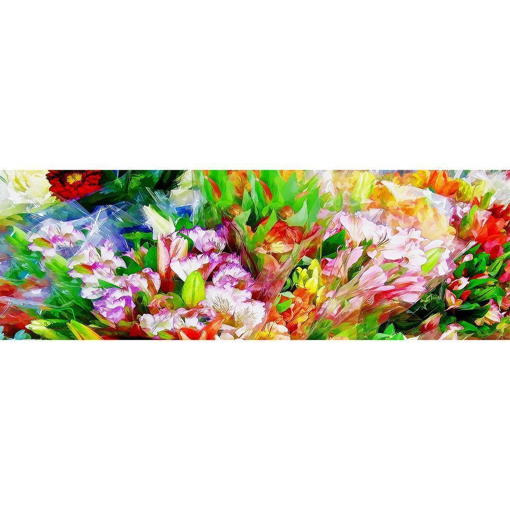 Novelty Flower - Full Drill Diamond Painting - 80x30cm