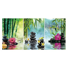 Load image into Gallery viewer, 3-pictures Stone - Full Drill Diamond Painting - 80x40cm
