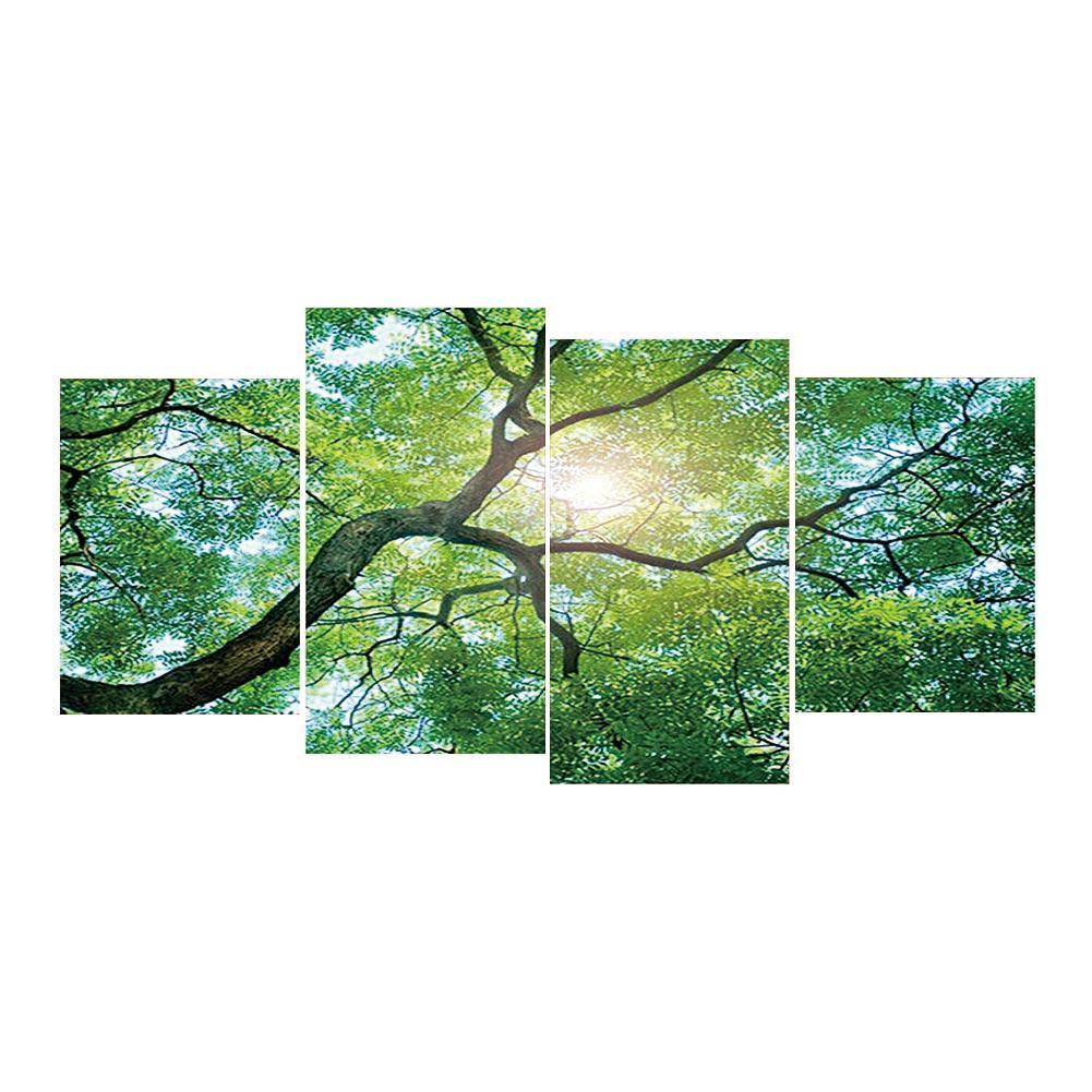 4pcs Big Tree - Full Drill Diamond Painting - 80x40cm