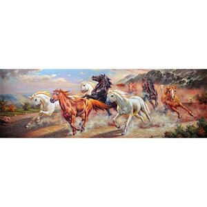 Horse - Full Drill Diamond Painting - 80x30cm