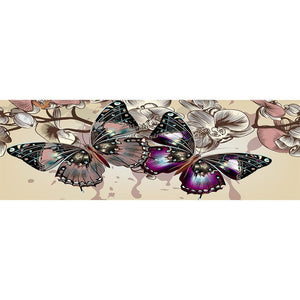Butterfly - Full Drill Diamond Painting - 80x30cm