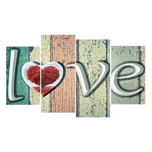 Load image into Gallery viewer, 4-pictures Love - Full Drill Diamond Painting - 80x45cm

