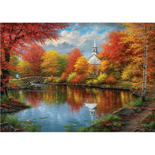 Load image into Gallery viewer, Autumn Lake - Full Drill Diamond Painting
